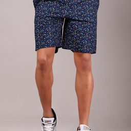 V-Mart Men Floral Printed Mid Rise Shorts-image-83