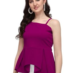 GADHESARIYA Women Soild Off-Shoulder Boxy Top-image-83