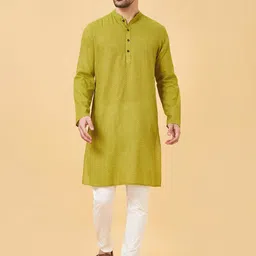 indus route by Pantaloons Geometric Embroidered Thread Work Straight Kurta-picture-34