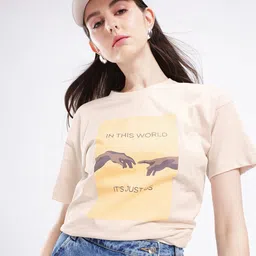 glitchez Printed Relaxed Fit Longline T-shirt-image-33