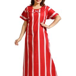 Inner Beats Women Red Nightdress-image-130