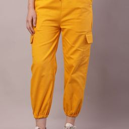 Sellingsea Women Regular Fit Cotton Cargos Trousers-image-104