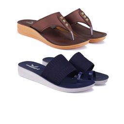 BERSACHE Women Set Of 2 Open Toe Flats-image-63