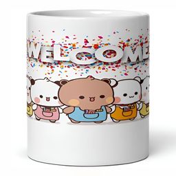 Mr UVD White & Brown Graphic Printed Ceramic Glossy Mug 350 ml-image-70