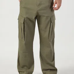 Thomas Scott Men Relaxed Easy Wash Cargos Trousers-image-40