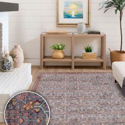 Kaleen India Grey Traditional Anti-Skid Polyester Carpet-image-93