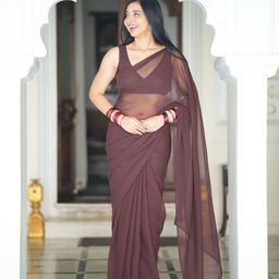Sidhidata Pure Georgette Ready to Wear Saree-22