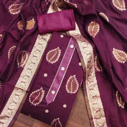 LeeliPeeri Designer Unstitched Dress Material-image-24