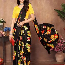 KALINI Floral Art Silk Ready to Wear Saree-image-76