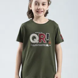 Monte Carlo Boys Typography Printed Applique Regular Fit T-shirt-image-98