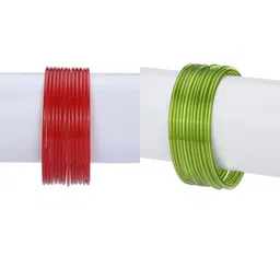 SOMIL Red Alloy Bangle-18