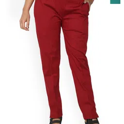 SRISARAS Women Pack of 2 Regular Fit Mid-Rise Trousers-image-95