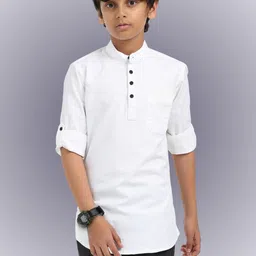 Rocket Science Boys White Kurtas-picture-7