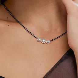 SONI DESIGNS Women Silver Mangalsutra-picture-28
