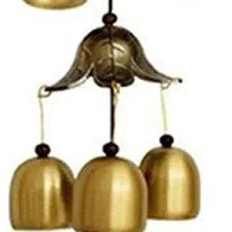 Home Decor Hanging Long Brass Bells Gifts for Loved Ones 9 Bells Brass Windchime-image-48