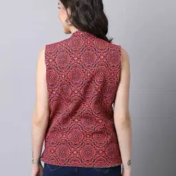 even Floral Pattern Open-Front Jacket image 4