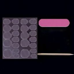 pink truck Set of 24 Artificial Reusable Nails image 4