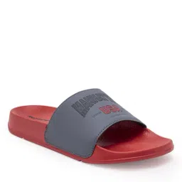 red tape Men Typographic Print Round-Toe Slides image 4