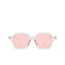 AUGEN Unisex Pink Lens & White Square Sunglasses with-image-61