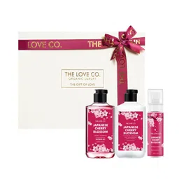 The Love Co Set Of 3 Japanese Cherry Blossom Bath & Body Gift Set- 600ml-36