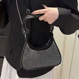 LULU & SKY PU Structured Handheld Bag with Fringed image 3