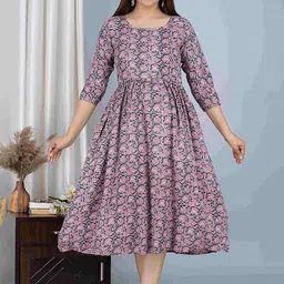 FEMARY Tribal Print Maternity Maxi Dress-picture-15