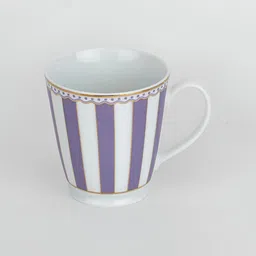 Noritake Lavender & White Printed Porcelain Matte Cups Set of Cups and Mugs-24