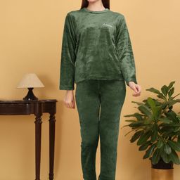 KLOTTHE Women Solid Night suit-image-13