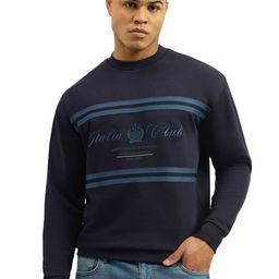 United Colors of Benetton Men Typography Printed Oversized Cotton Sweatshirt-picture-4