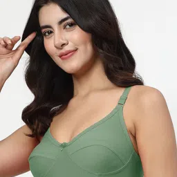 LILY Full Coverage Non Padded Non-Wired Back Closure Everyday Bra image 3