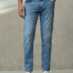 Mufti ss-25 Men Slim Fit Mid-Rise Heavy Fade Stretchable Jeans-image-83