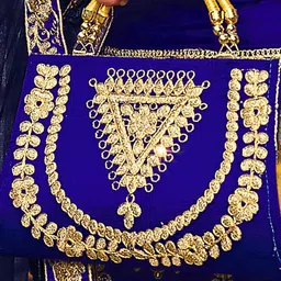 MANVAA Embroidered Thread Work Semi-Stitched Lehenga & Unstitched Blouse With Dupatta image 2