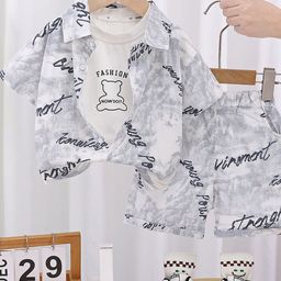 StyleCast x Revolte Boys Typography Printed Shirt With Shorts-54