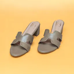 Fancy Nancy Colourblocked Block Mules-17