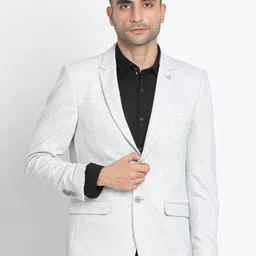 Turtle Notched Lapel Single Breasted Blazer-picture-2