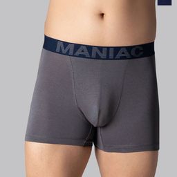 Maniac Pack Of 2 Cotton Trunks MN25-2PCK-COTN-TRUNKS-NVY_GRY-S-picture-5