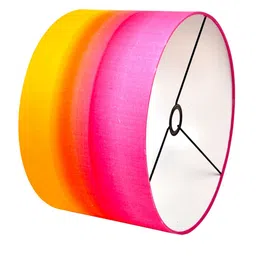 Grated ginger Pink & Orange Colourblocked Ceiling Lamps image 3