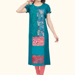 RITIJYA Women Floral Printed Floral Maternity Anarkali Kurta-image-41