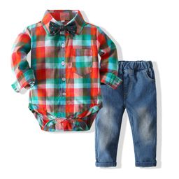 StyleCast x Revolte Boys Checked Pure Cotton Shirt With Trousers-image-44