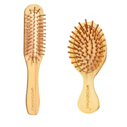 OROSSENTIALS Set Of 2 Wooden Hair Brush-18