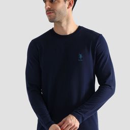 U.S. Polo Assn. Round Neck Pure Cotton Lounge T-Shirt-image-38