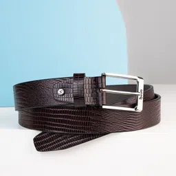 One8 Men Textured Leather Belt-image-56