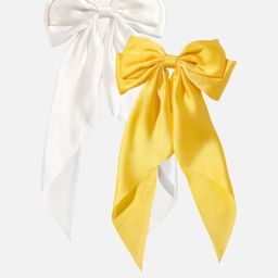 Rovlina Women Set of 2 Satin Bow Hair Clips-picture-23