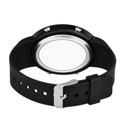 Hala Men Patterned Aluminium Dial & Wrap Around Straps Digital Watch SILVER-BEN-2022 image 5