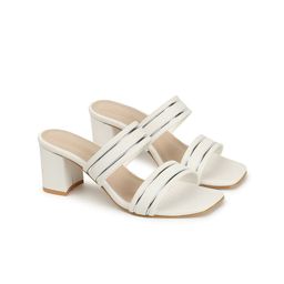 DressBerry Textured Party Block Sandals-33