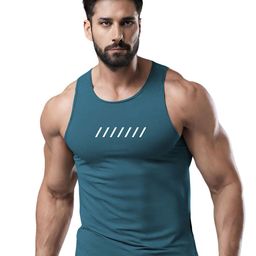 3Colors Printed Round Neck Gym Vest VEST-NCUT-CAPTIVATE-AF BLUE_M-15