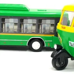 sabirat Combo Pull Back CNG Auto Rickshaw & Low Floor Bus image 4