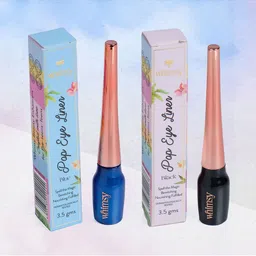 Whimsy Beauty Set Of 2 Pop Smudge Proof Liquid Eye Liner - 3.5 g Each - Black-Blue-16