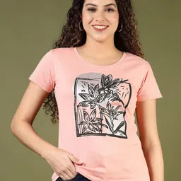 V-Mart Women Extended Sleeves Pockets T-shirt-image-94