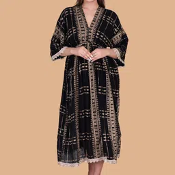 Moda Rapido Print Crepe Maxi Dress-image-92